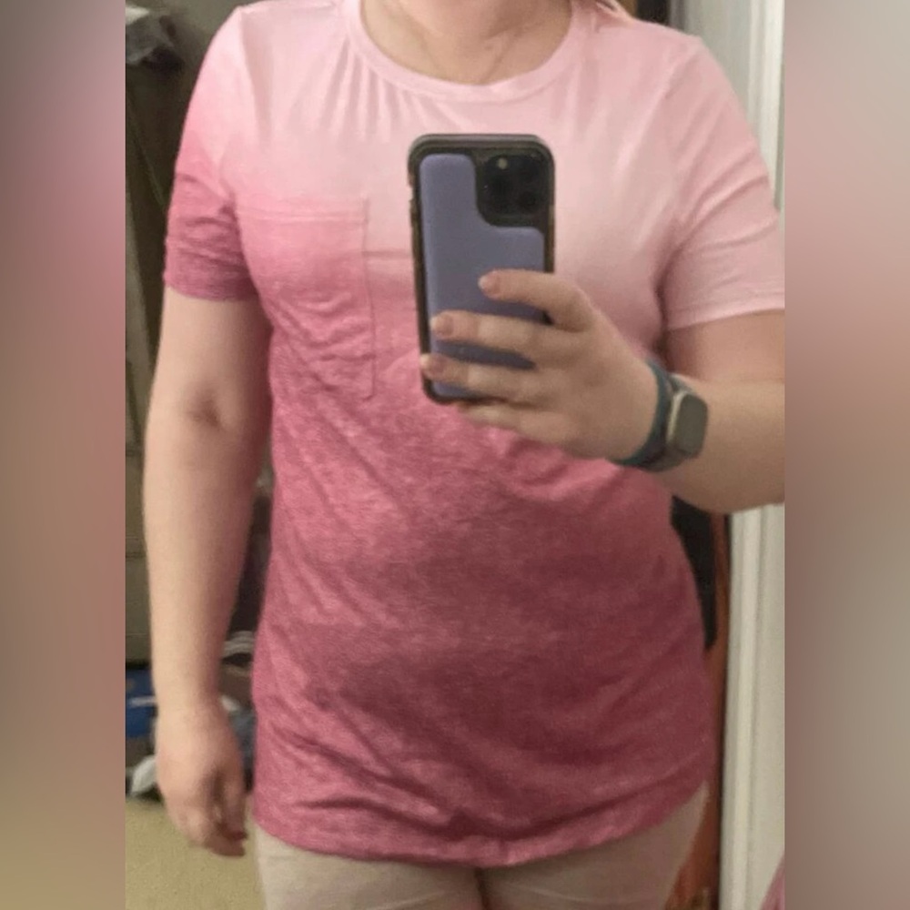 pink women shirt